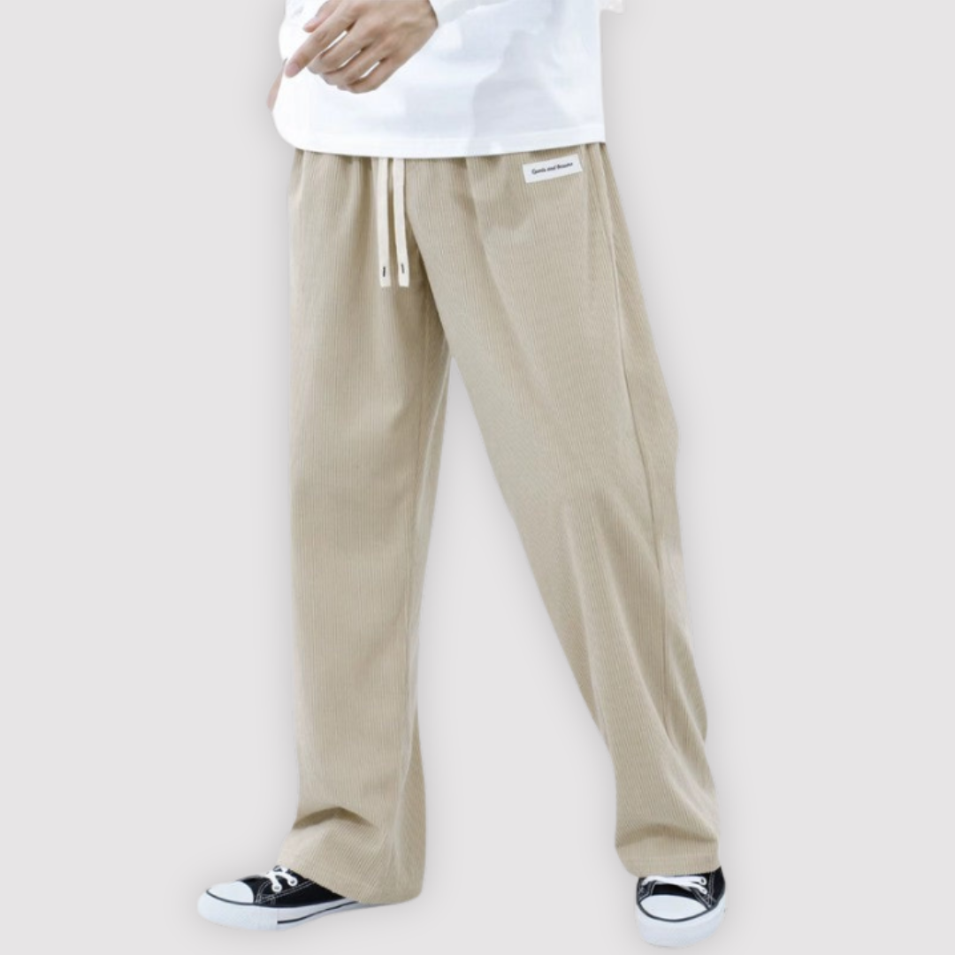 SHOU 通気性の良いワイドパンツ